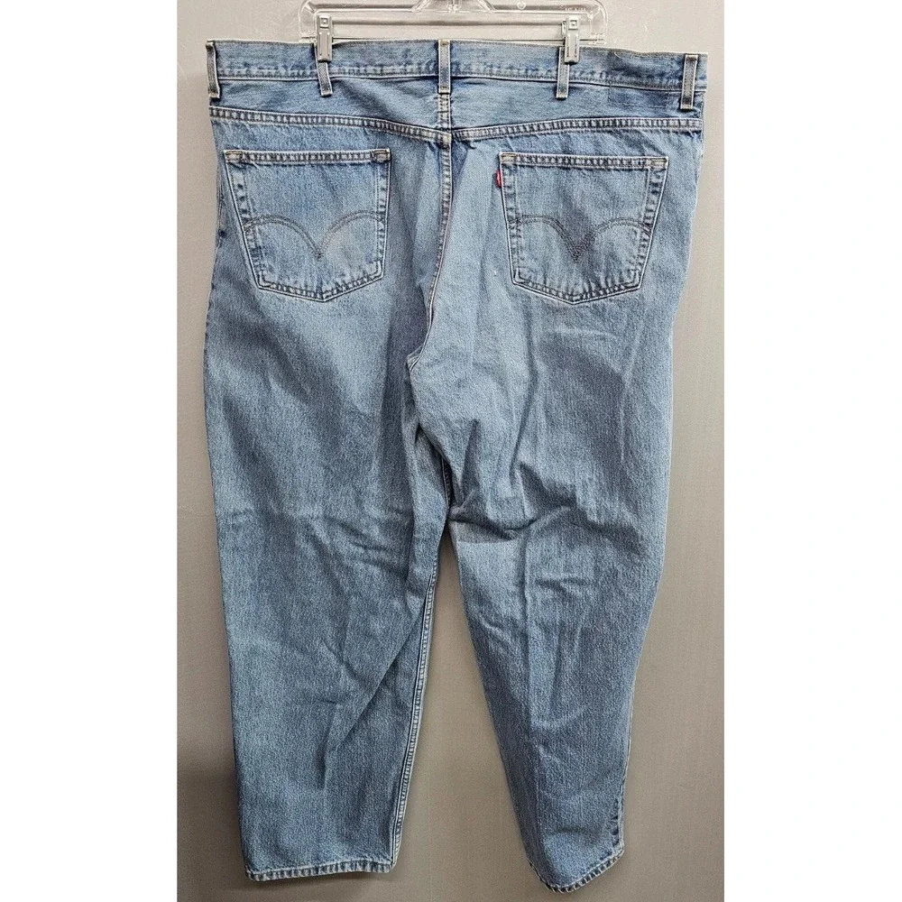 Levi's 560 Jeans Mens 46x32 Blue Denim Light Wash Comfort Fit Straight Leg